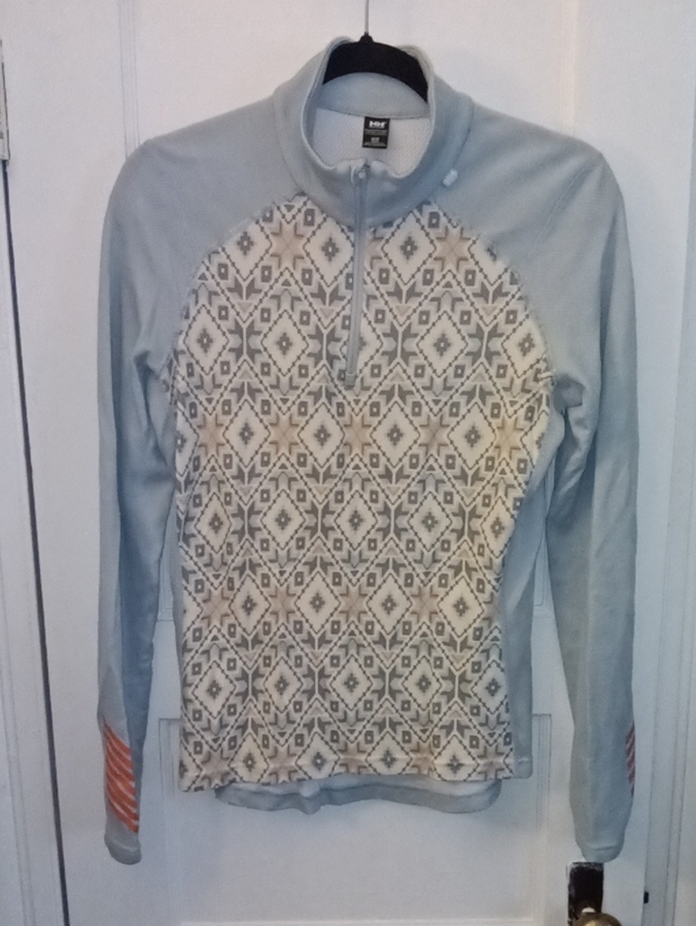 Light Blue Quarter Zip Sweater
